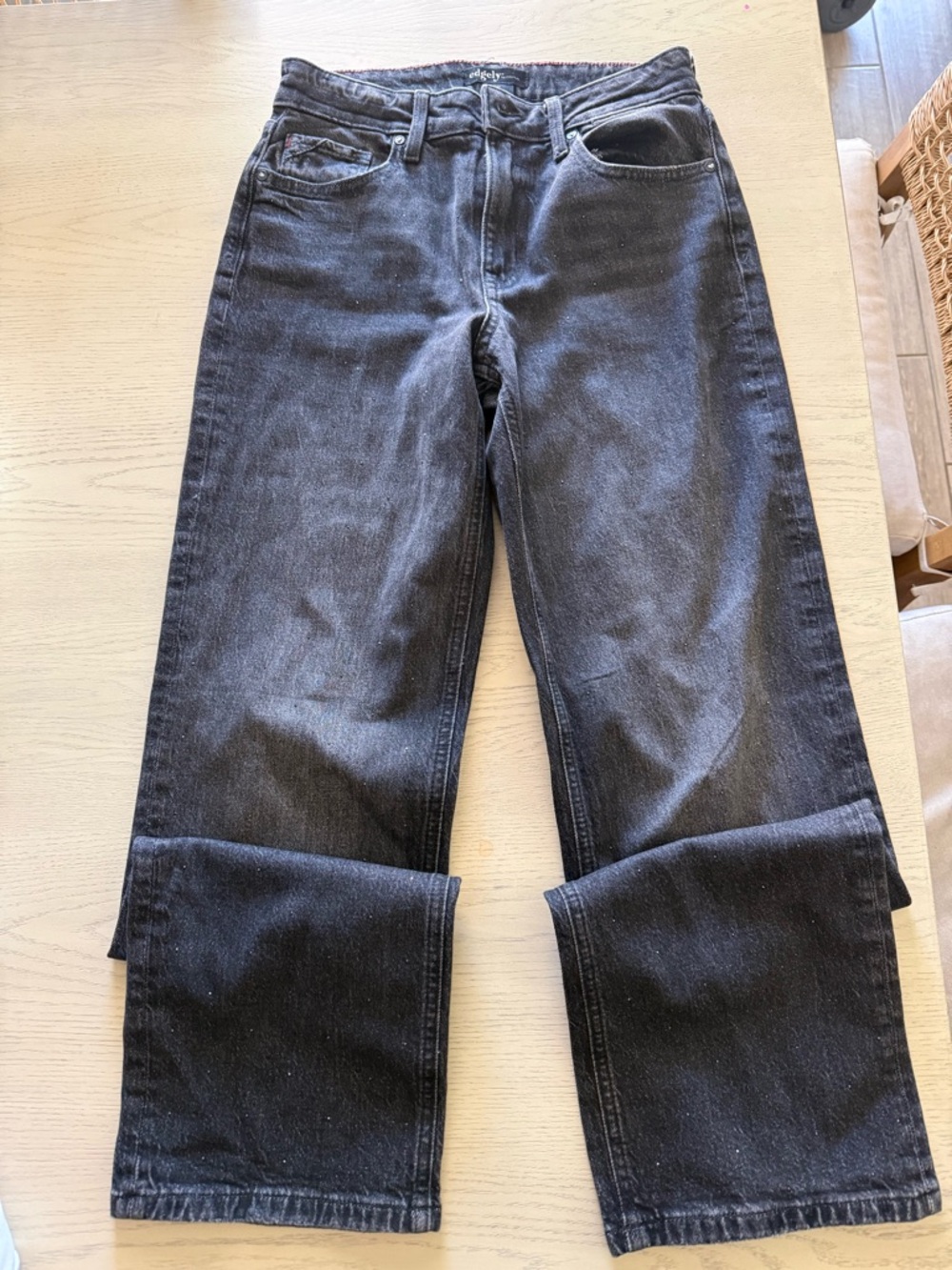 Maurices Edgely Black Straight Leg Jeans